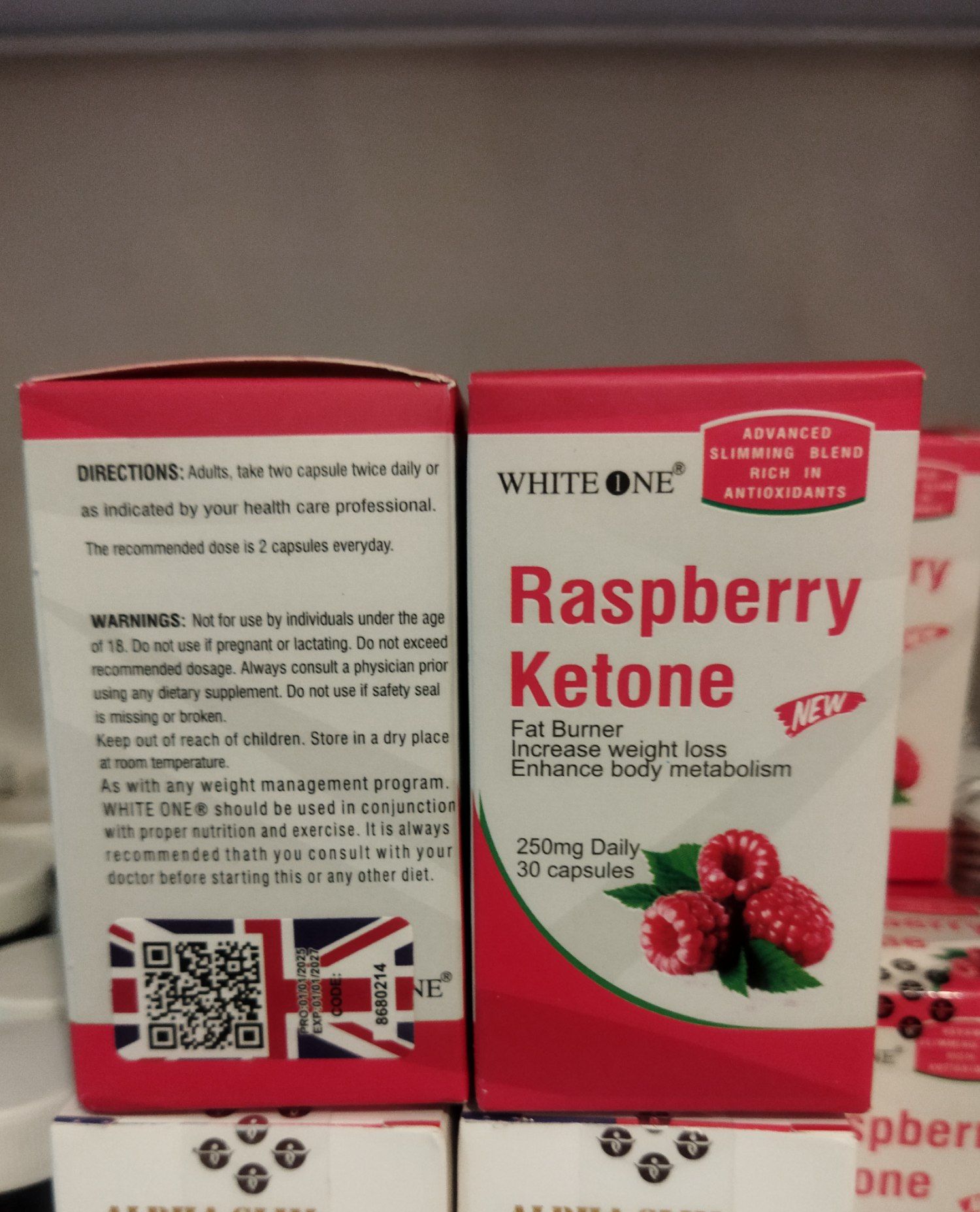 قرص لاغری رزبری کتون گیاهی اصل | کاهش وزن سریع و طبیعی RASPBERRY KETONE - قوی